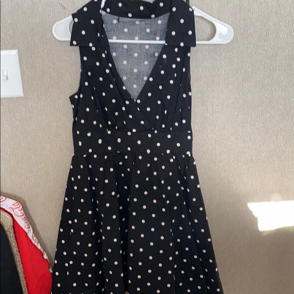 Black and White Polka Dot Dress